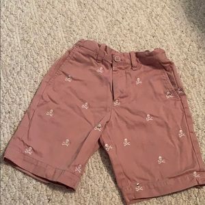 Crewcuts Boys size 7- pirate embroidered shorts